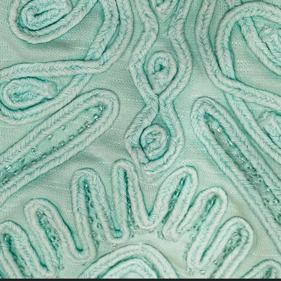 Free People- ‘Sassy Soutache’ Dress in Sea-Foam Green - Boho Chic - Picture 6 of 7